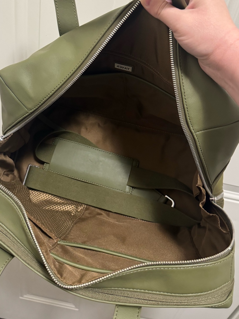 Away Olive Green Men’s Toiletry Bag - Picture 7 of 12